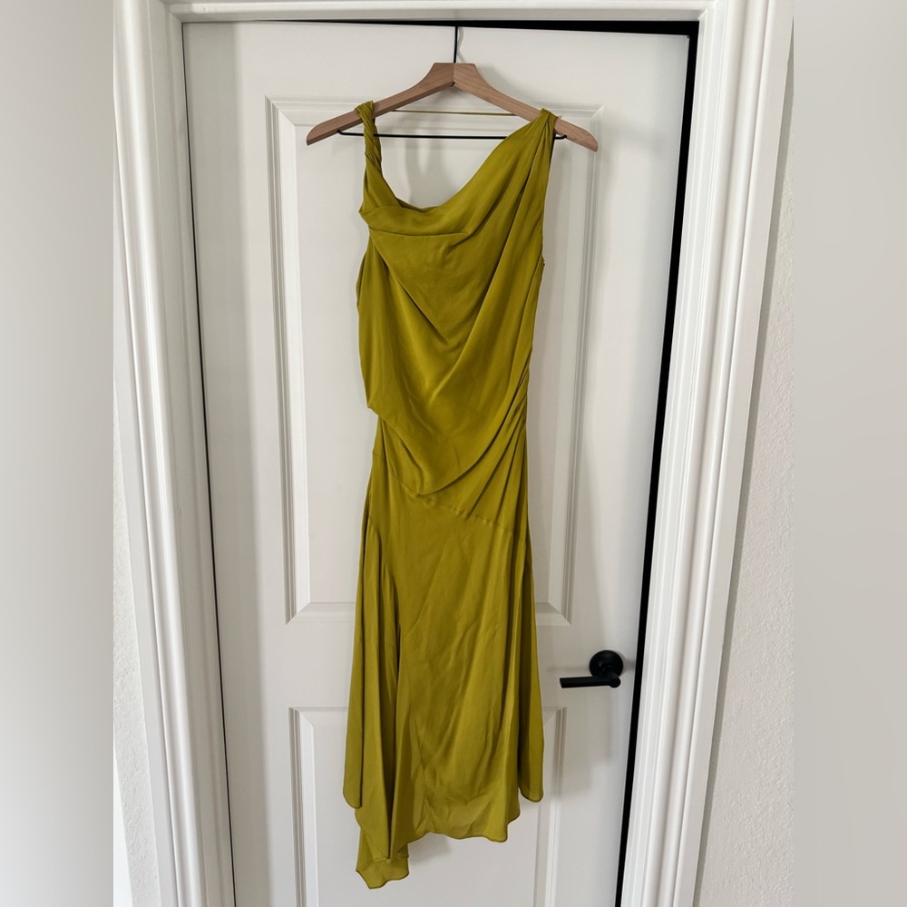 Banana Republic Olive Green Draped Dress